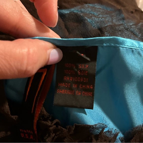 Y2K NELLI USA WOMEN'S 100% SILK Dress Whimsgoth Art STYLE SIZE LARGE NWT - Picture 8 of 8